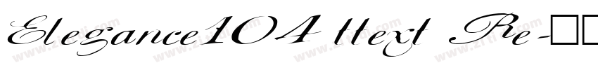 Elegance104 ttext Re字体转换